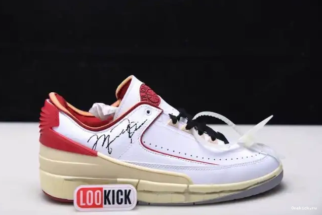 One Kick Retro White Low Red Jordan Off-White SP DJ4375-106 2 0520